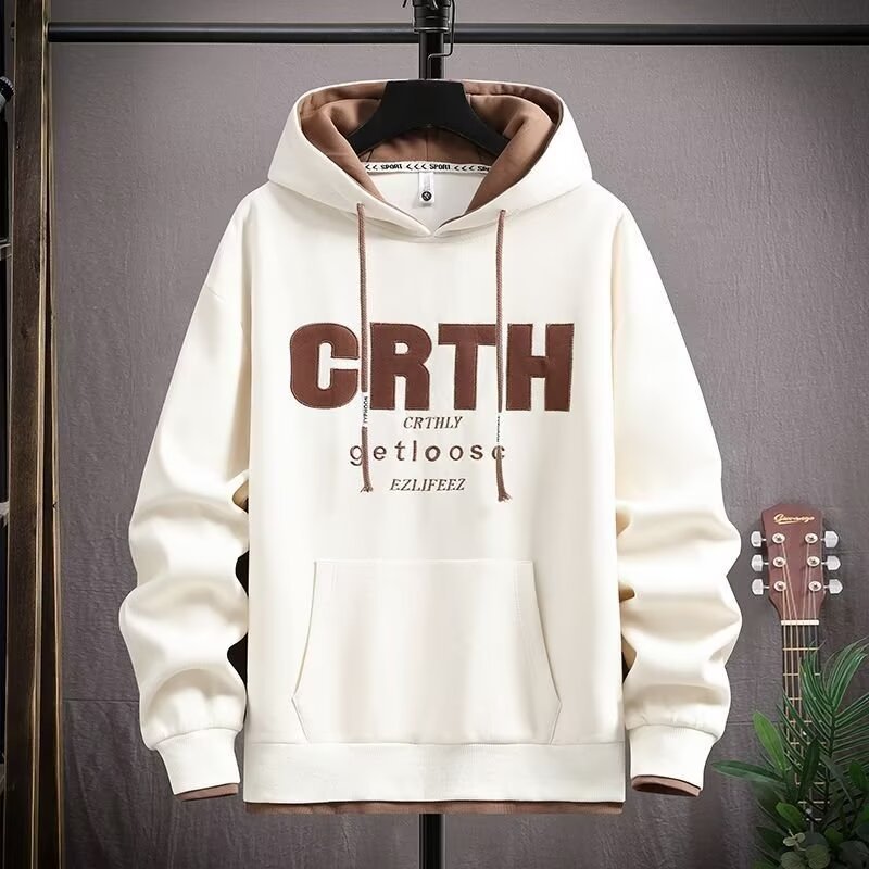 Thin hooded sweatshirt for boys in spring and autumn, suitable for junior high school students. Stylish, trendy, casual, and sporty.