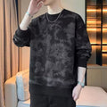 Men's Spring/Autumn High-End Trendy Crew Neck Sweatshirt, New Arrival, Long Sleeve, Casual, Trendy, Loose Fit, Versatile Top