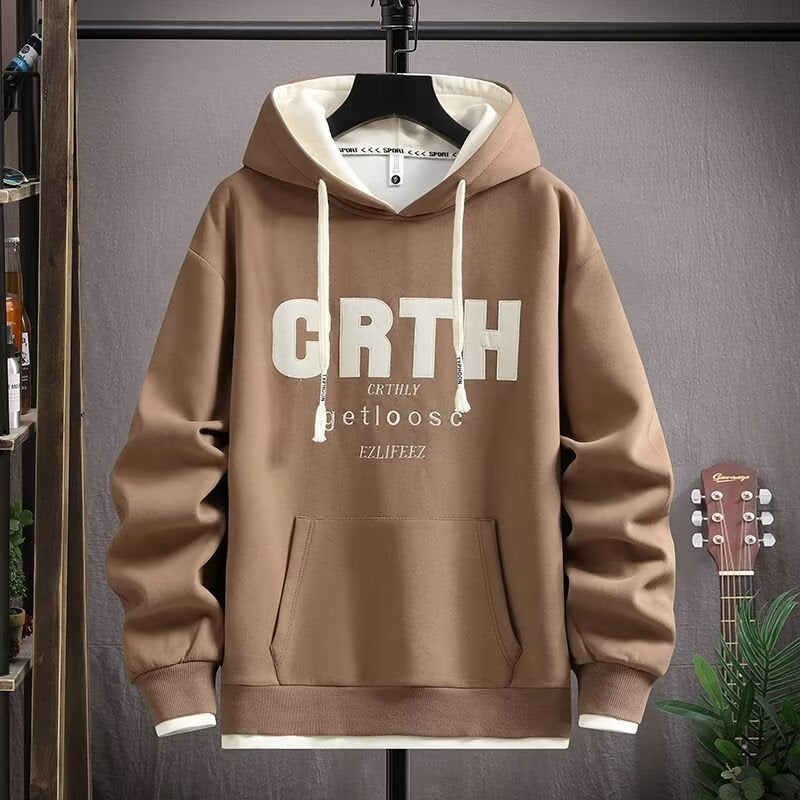 Thin hooded sweatshirt for boys in spring and autumn, suitable for junior high school students. Stylish, trendy, casual, and sporty.